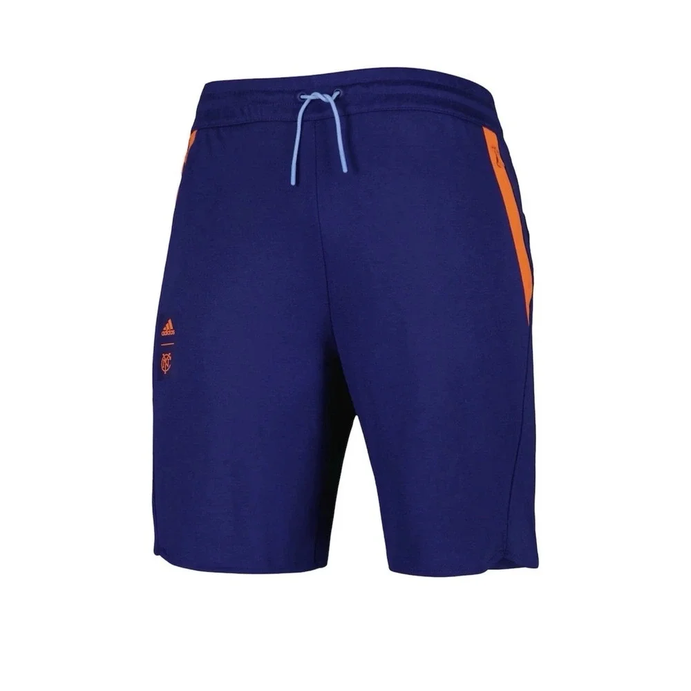 Adidas Men's New York City FC Player Travel Shorts Royal Size 2XL New
